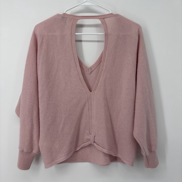 Pilcro Urban Outfitters Dusty Pink 100% Cashmere V Neck Sweater Womens Size XS - Picture 2 of 8